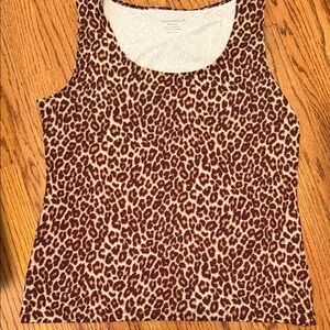 Charter Club Leopard Print Tank Top